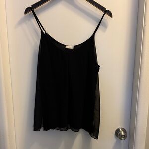 Lightweight Black Spaghetti Strap Cami Top